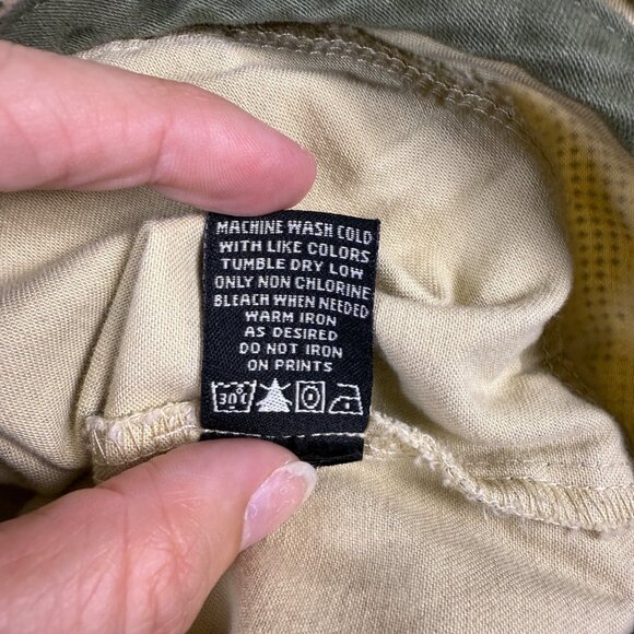 DC Shoes Military Jacket Beige Women's M Utility Camo Pockets - Picture 9 of 10